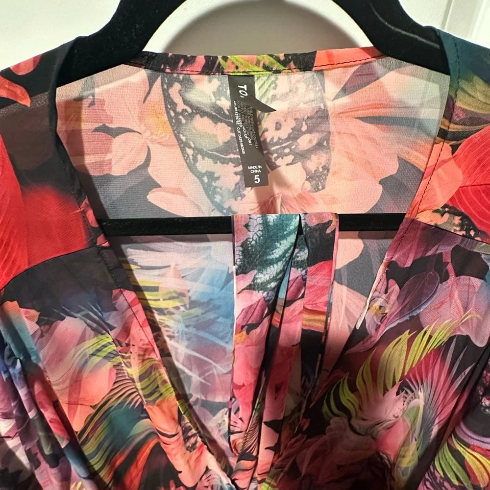 TORRID Vibrant Floral Swimsuit + Belted Cover Up - Picture 11 of 11